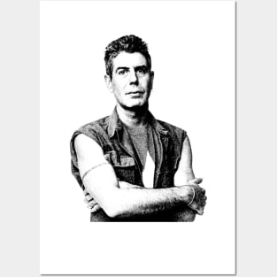 anthony bourdain Young Posters and Art